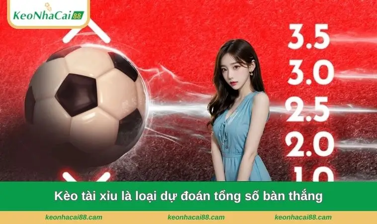 keo tai xiu la loai du doan tong so ban thang Kèo tài xỉu là loại dự đoán tổng số bàn thắng