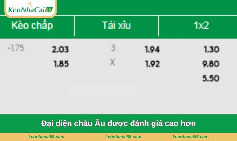 dai dien chau au duoc danh gia cao hon Đại diện châu Âu được đánh giá cao hơn