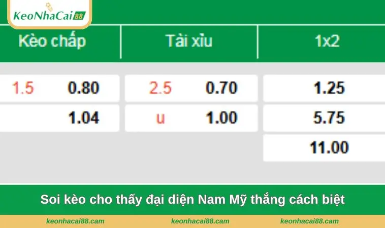 soi keo cho thay dai dien nam my thang cach biet Soi kèo cho thấy đại diện Nam Mỹ thắng cách biệt