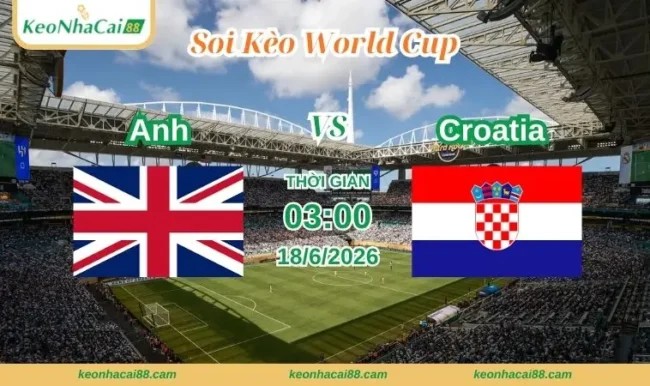 Soi kèo World Cup Anh vs Croatia
