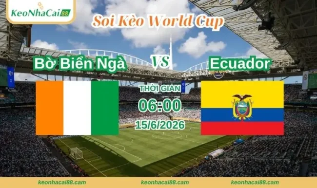 Soi kèo World Cup Bờ Biển Ngà vs Ecuador