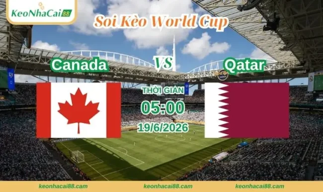 Soi kèo World Cup Canada vs Qatar